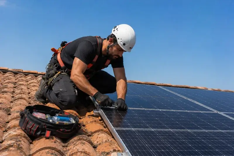 Maintenance et monitoring de panneaux solaires à Lédignan